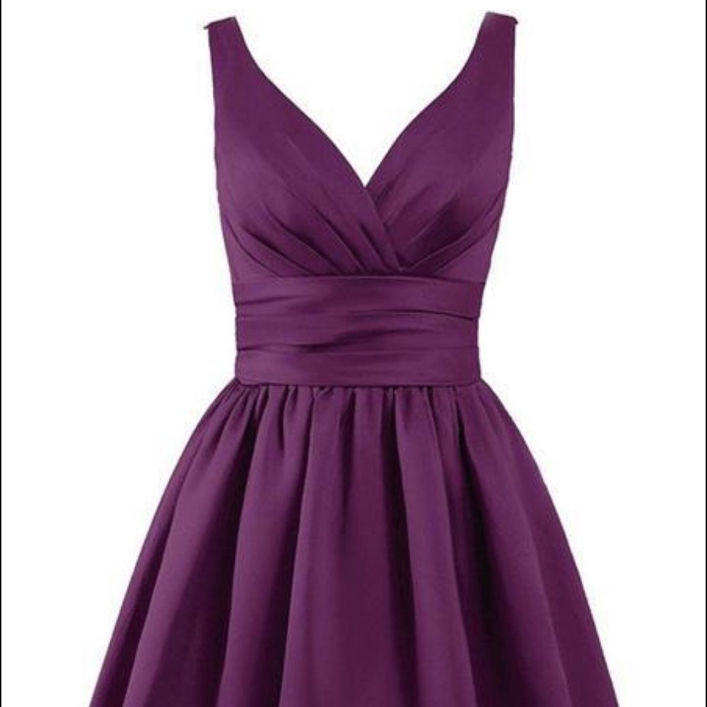 Plum cocktail  or bridesmaids dress